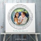 Personalised 'The Story Of Us' Wedding Art